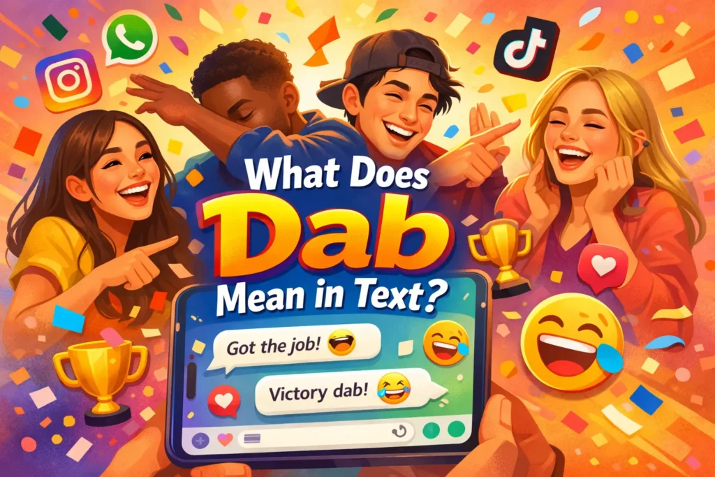 What Does Dab Mean in Text
