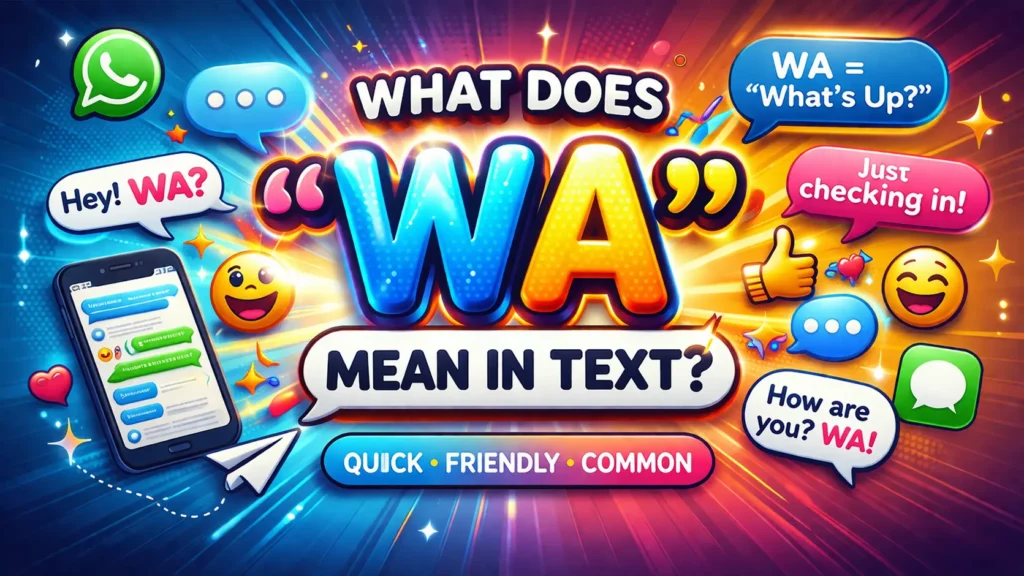 Wa Mean in Text