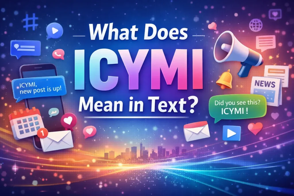What Does ICYMI Mean in Text