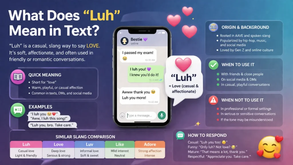 What Does Luh Mean in Text