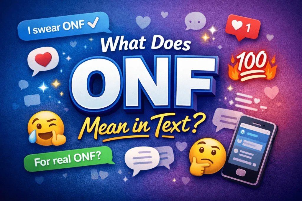 What Does ONF Mean in Text