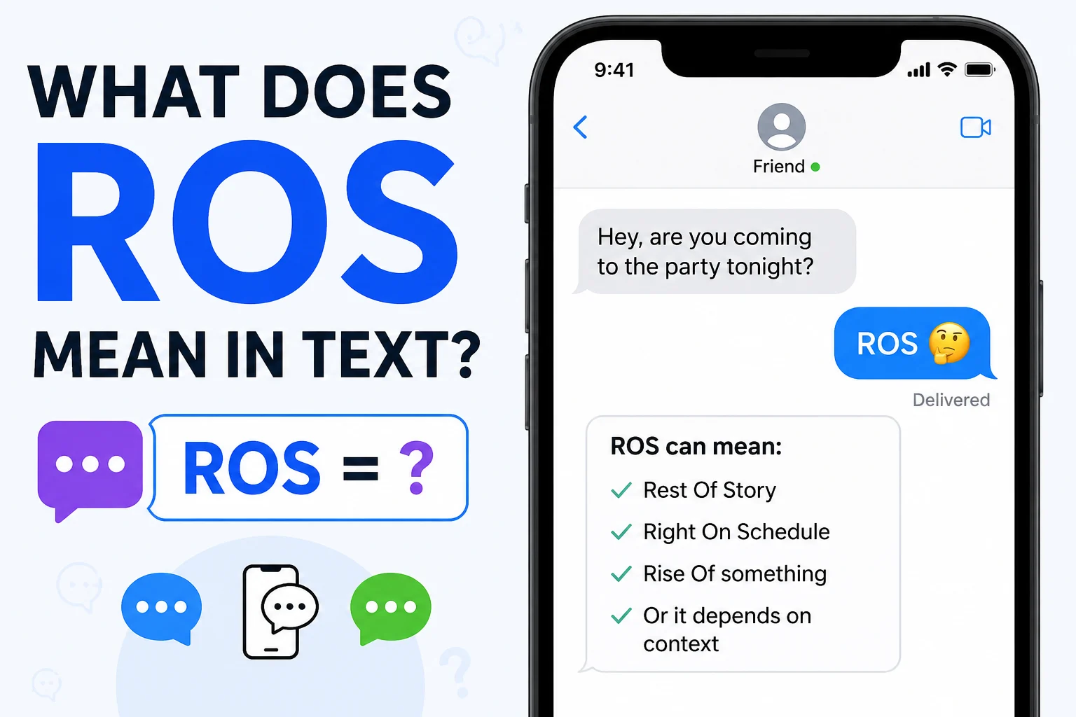 What Does ROS Mean in Text