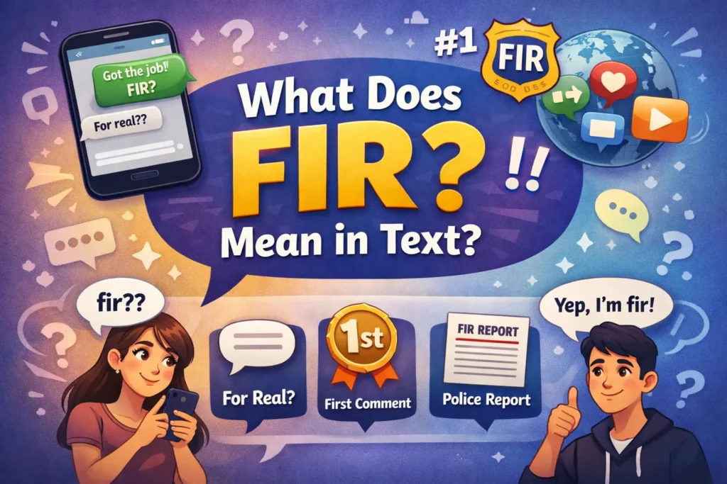fir meaning in texting