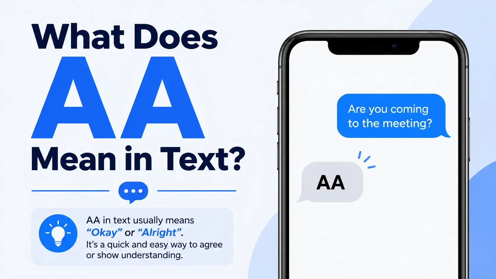 What Does AA Mean in Text