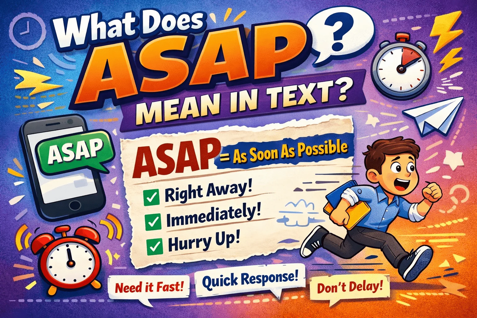 What Does ASAP Mean in Text