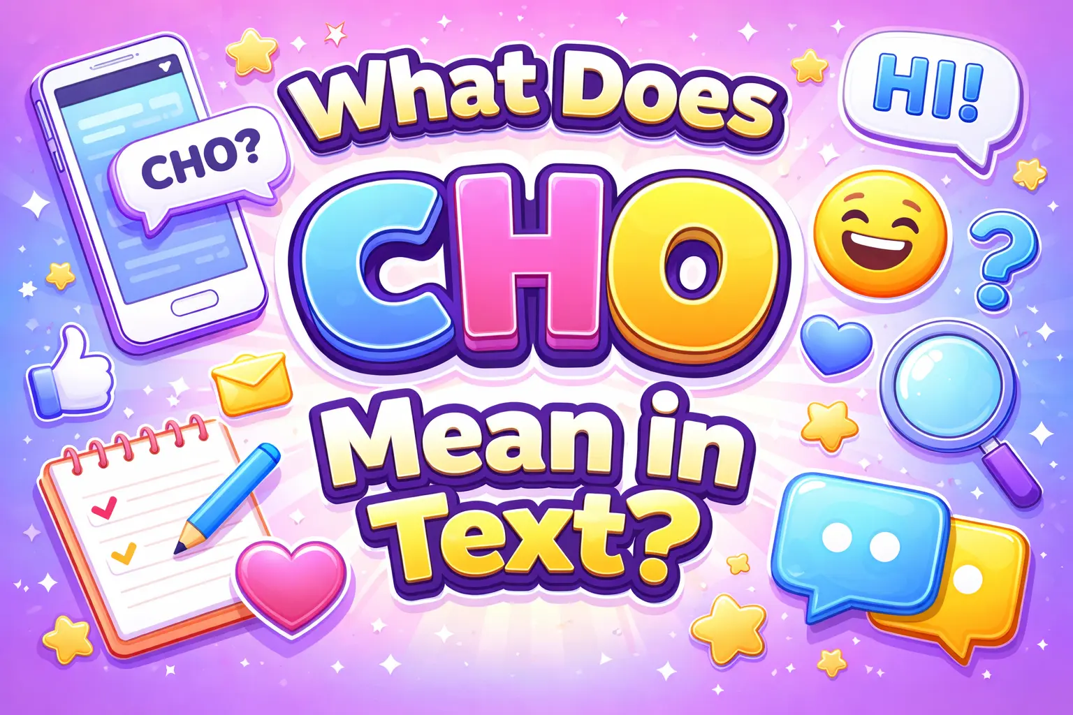 What Does CHO Mean in Text