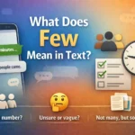 What Does Few Mean in Text