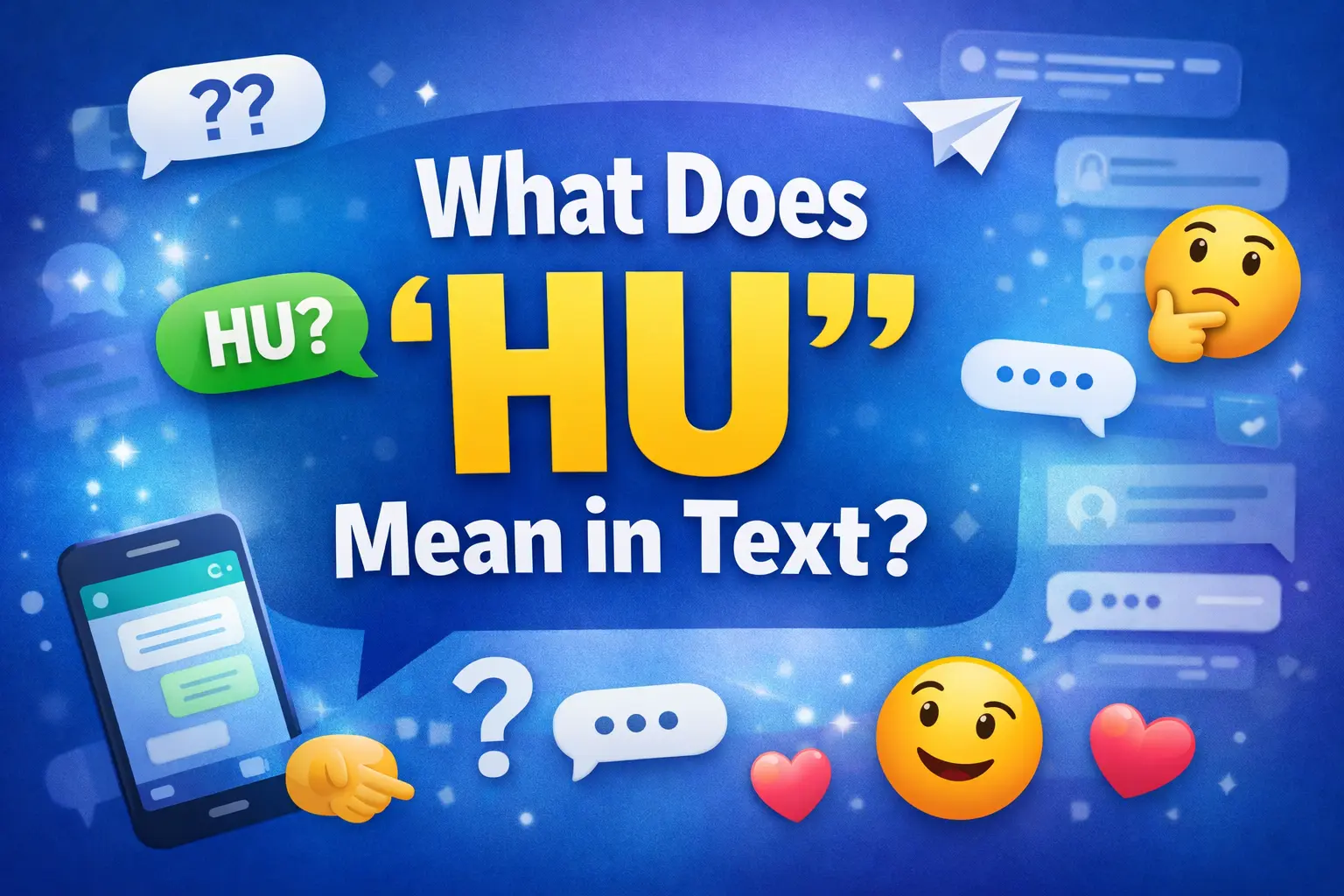 What Does HU Mean in Text