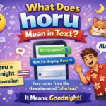 What Does Horu Mean in Text