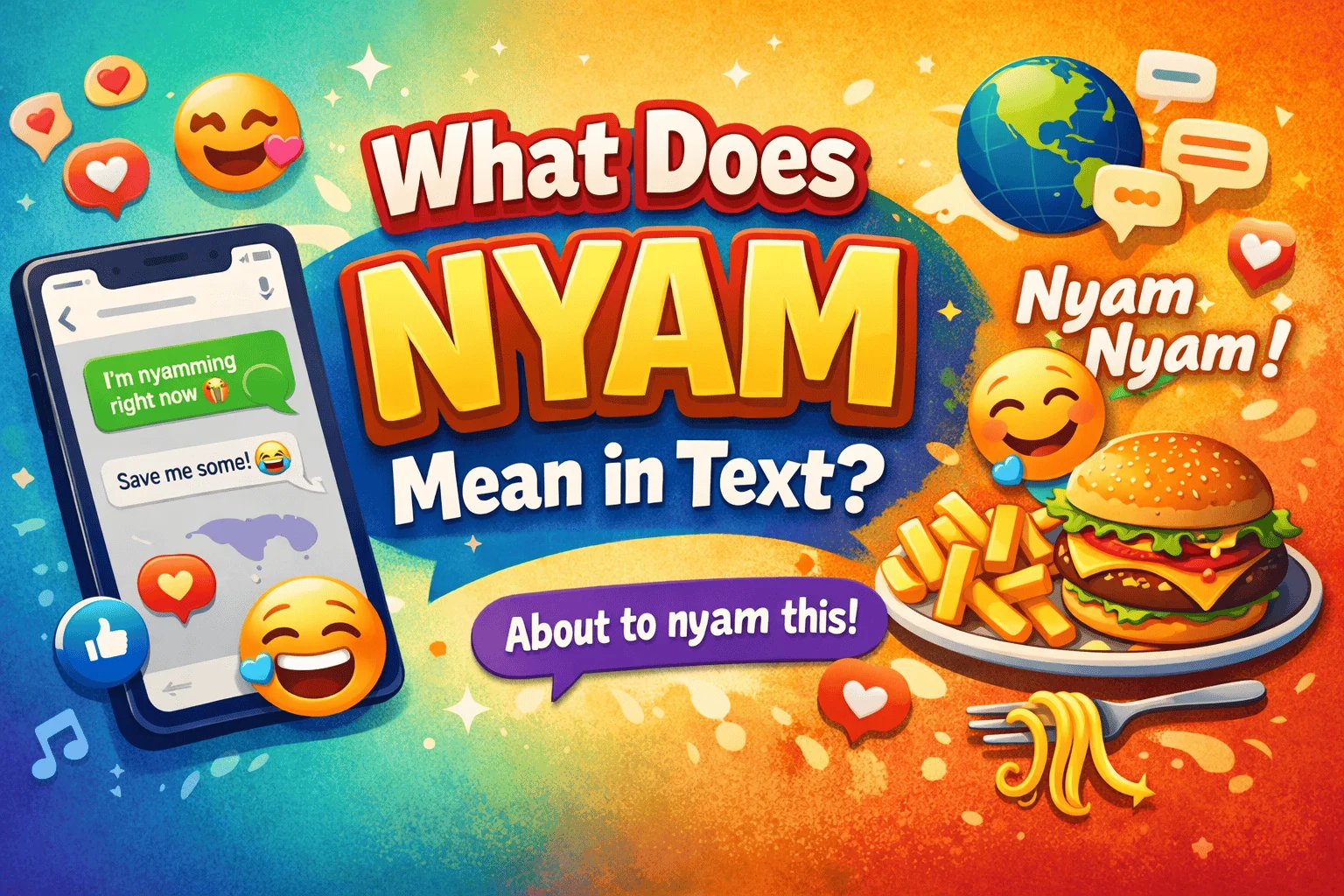 What Does Nyam Mean in Text