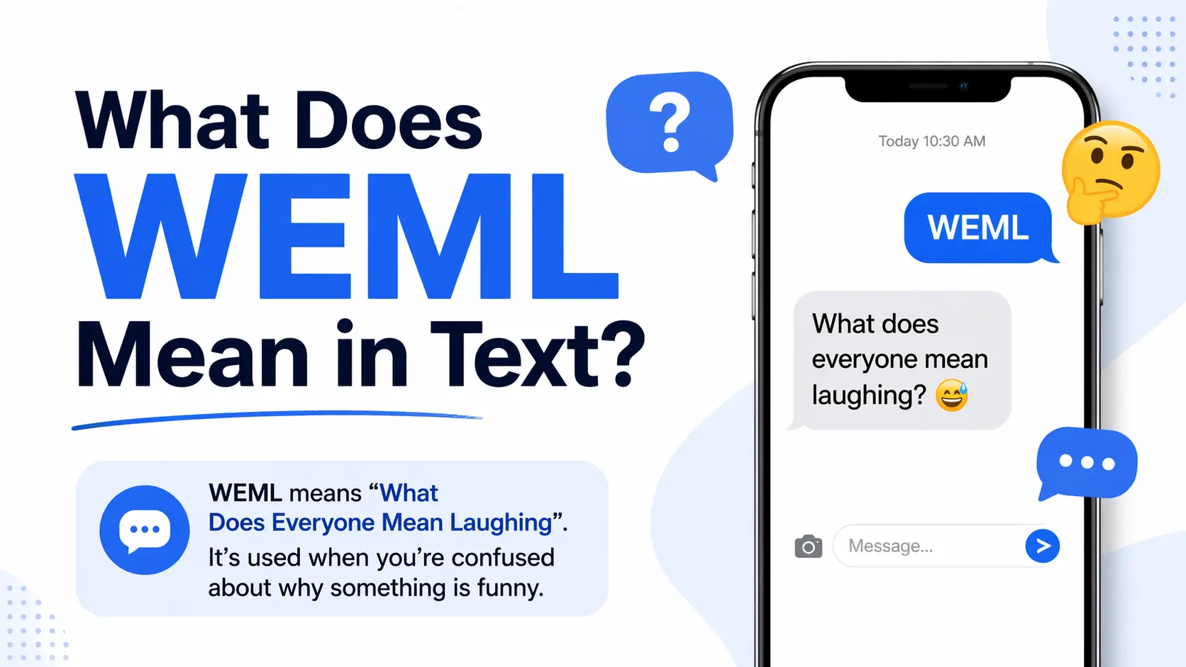 What Does WEML Mean in Text