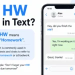 What HW Mean in Text