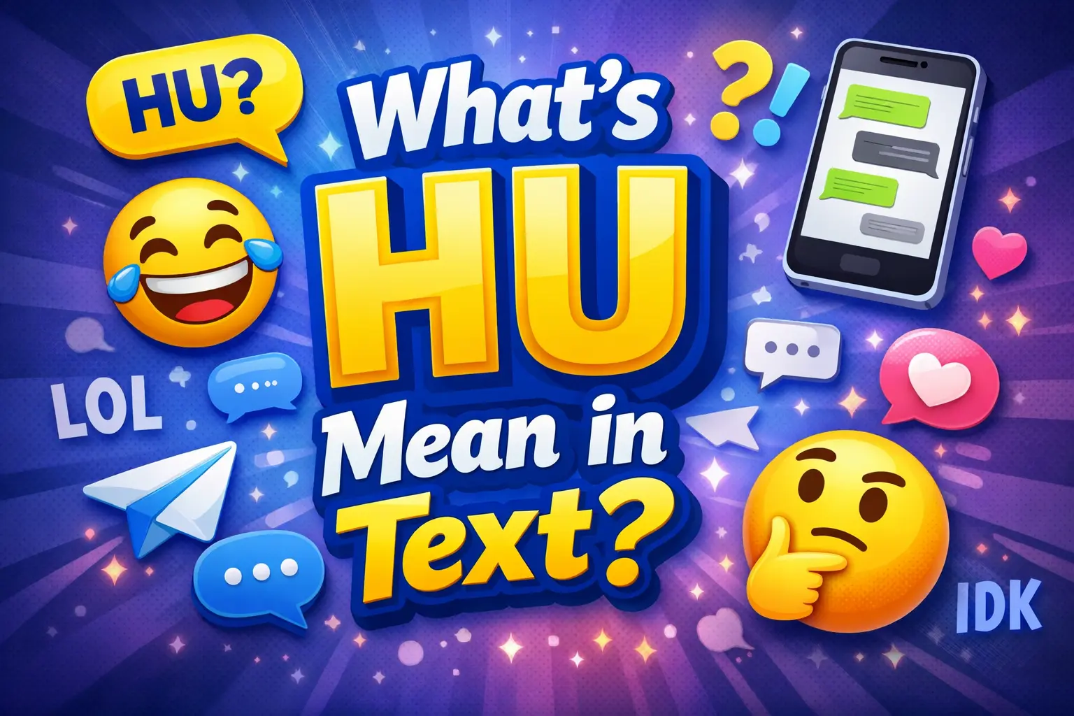 What’s HU Mean in Text