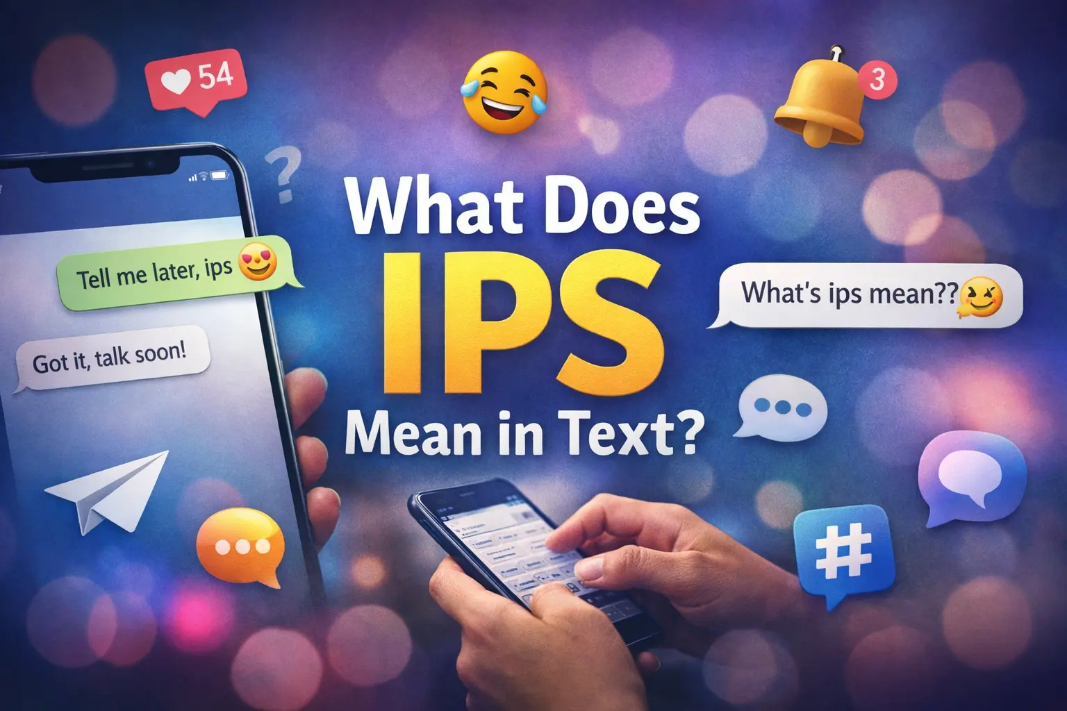 what does ips mean in text