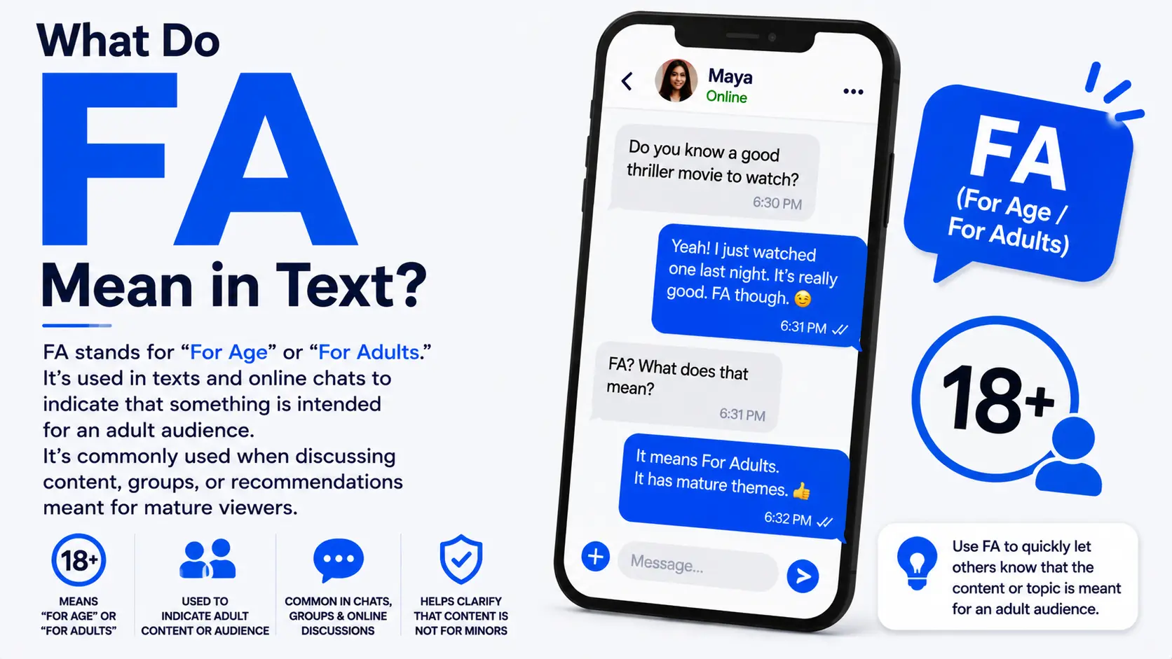 What Do FA Mean in Text