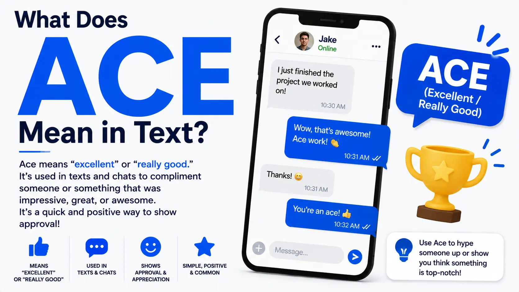 What Does Ace Mean in Text