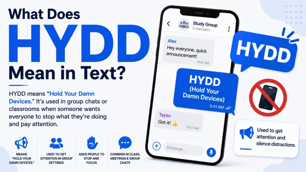 What Does HYDD Mean in Text