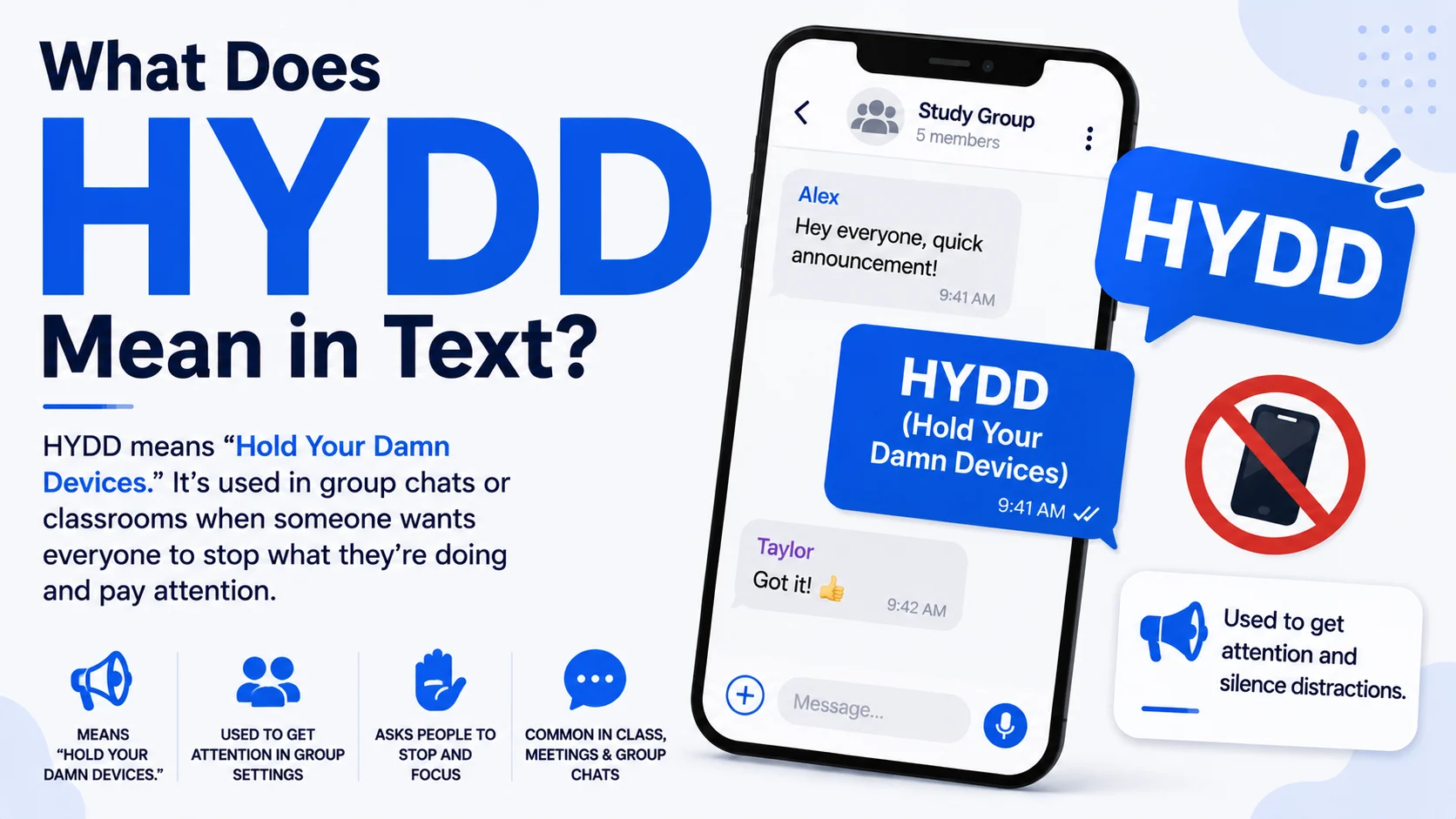 What Does HYDD Mean in Text