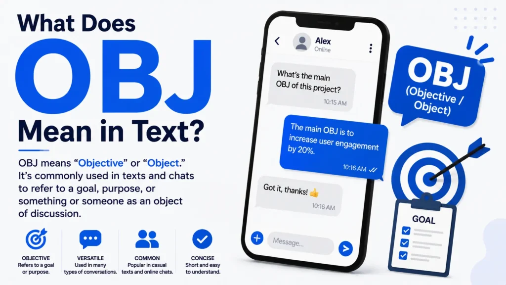 What Does OBJ Mean in Text