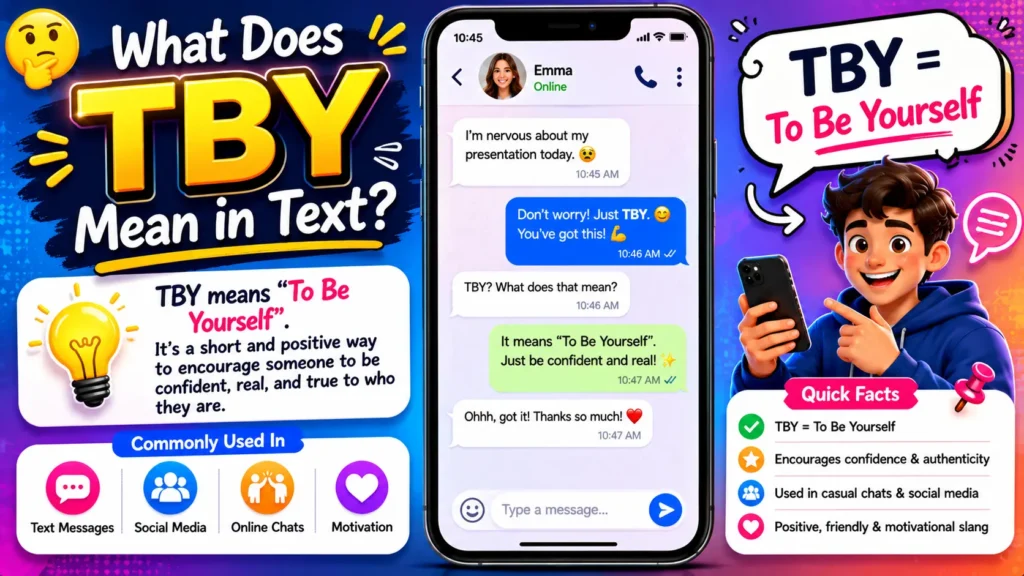 What Does TBY Mean in Text