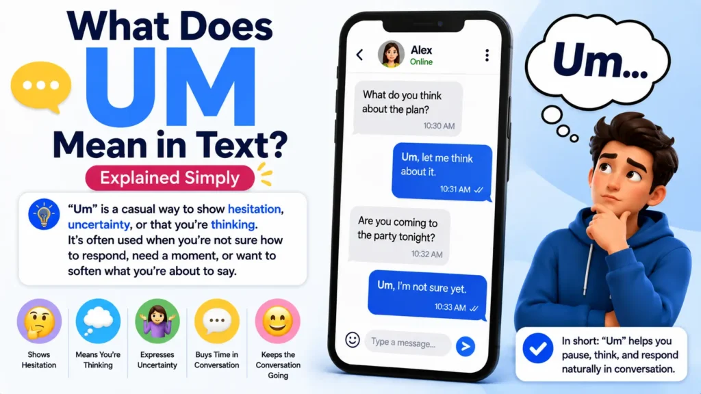 What Does Um Mean in Text