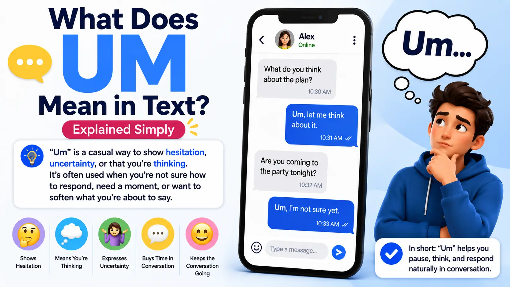 What Does Um Mean in Text