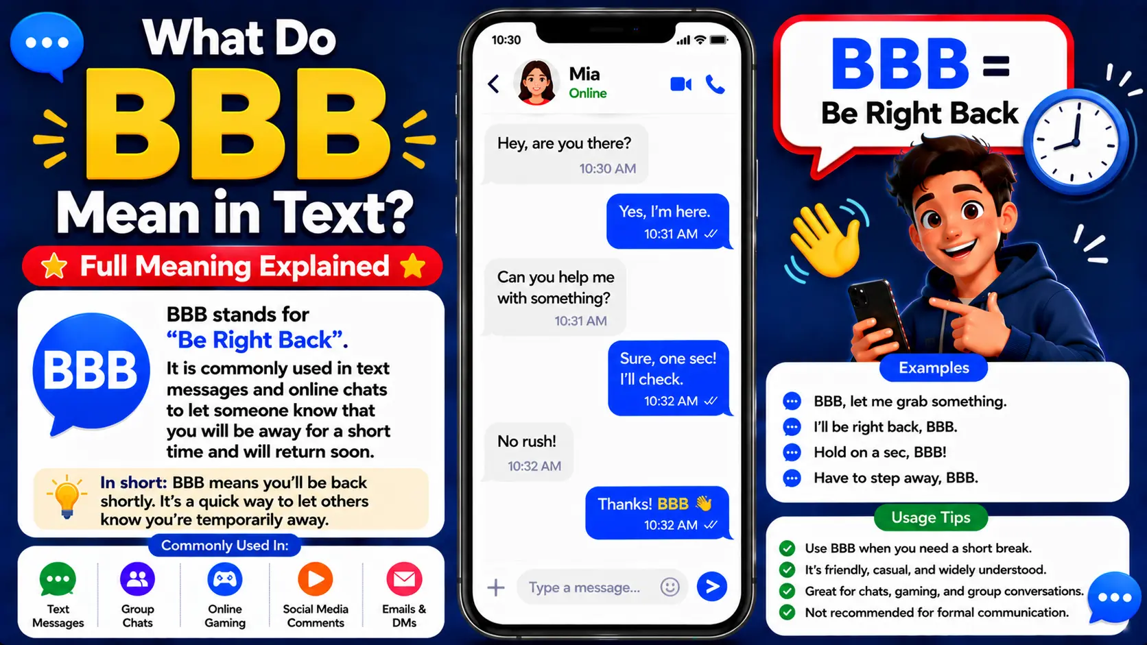 What Do BBB Mean in Text