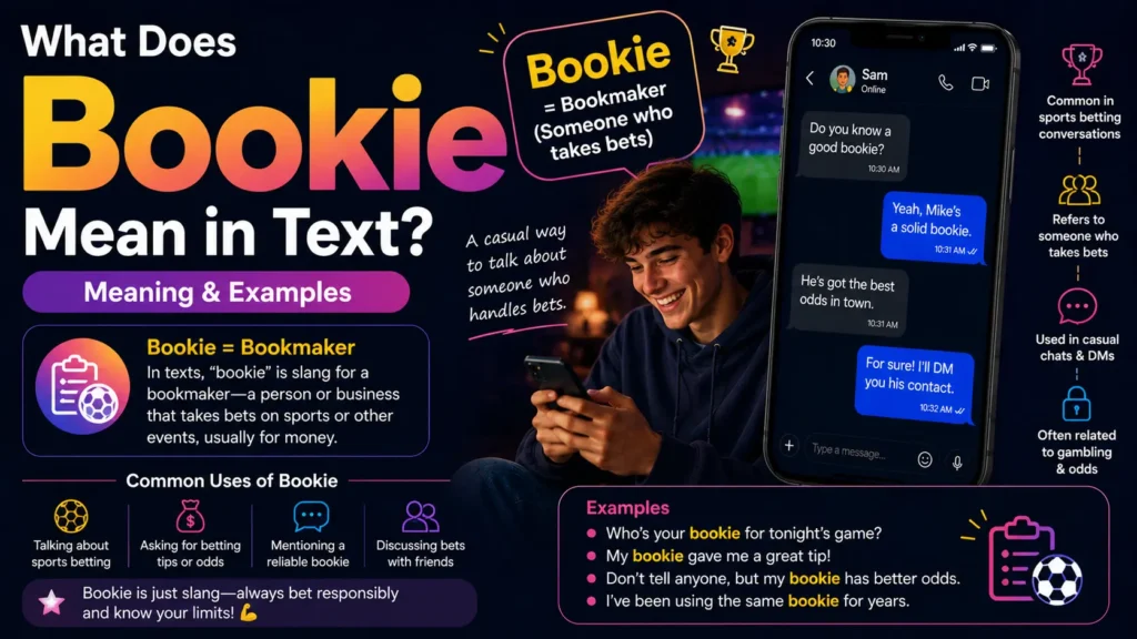 What Does Bookie Mean in Text