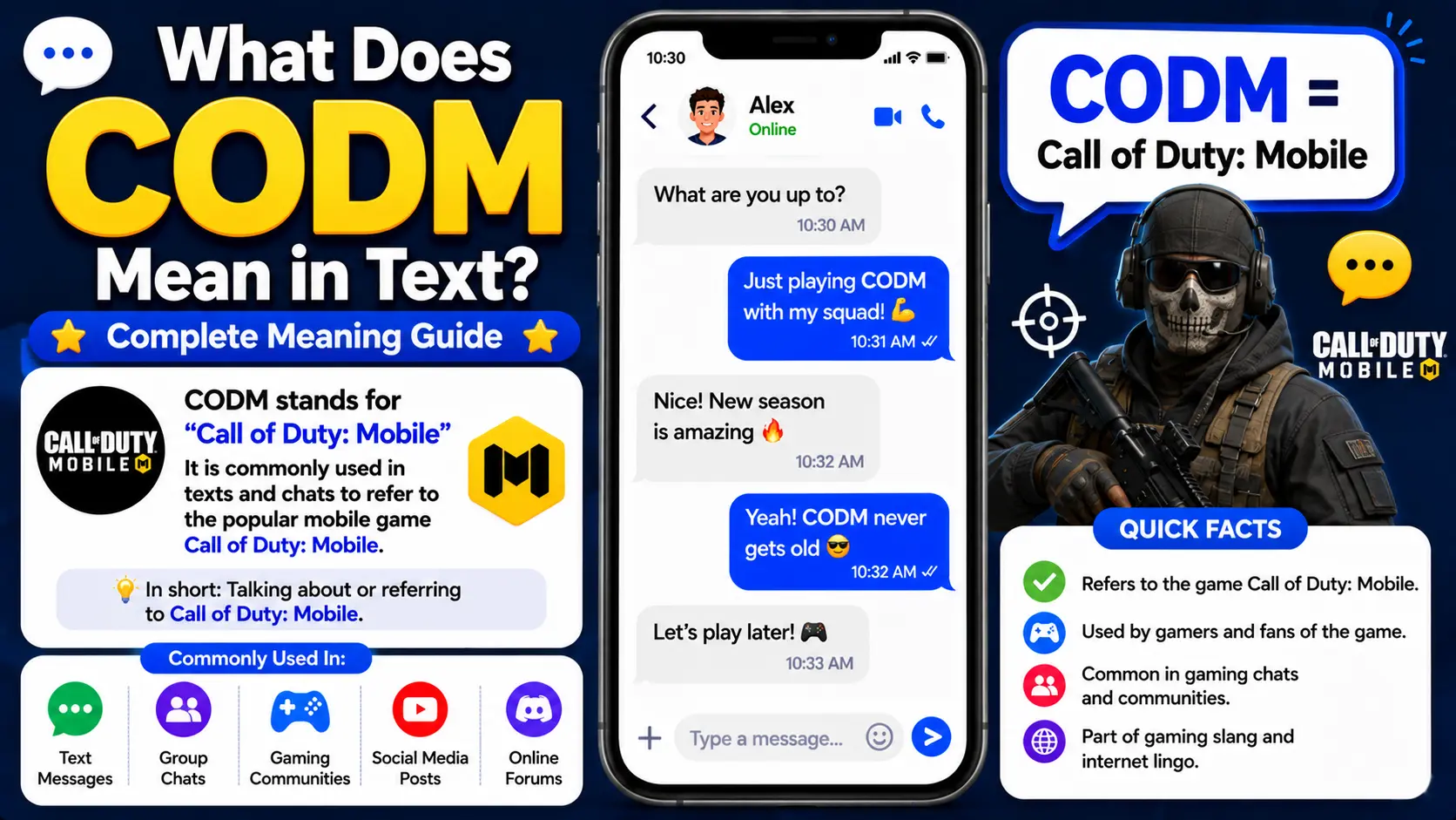 What Does CODM Mean in Text