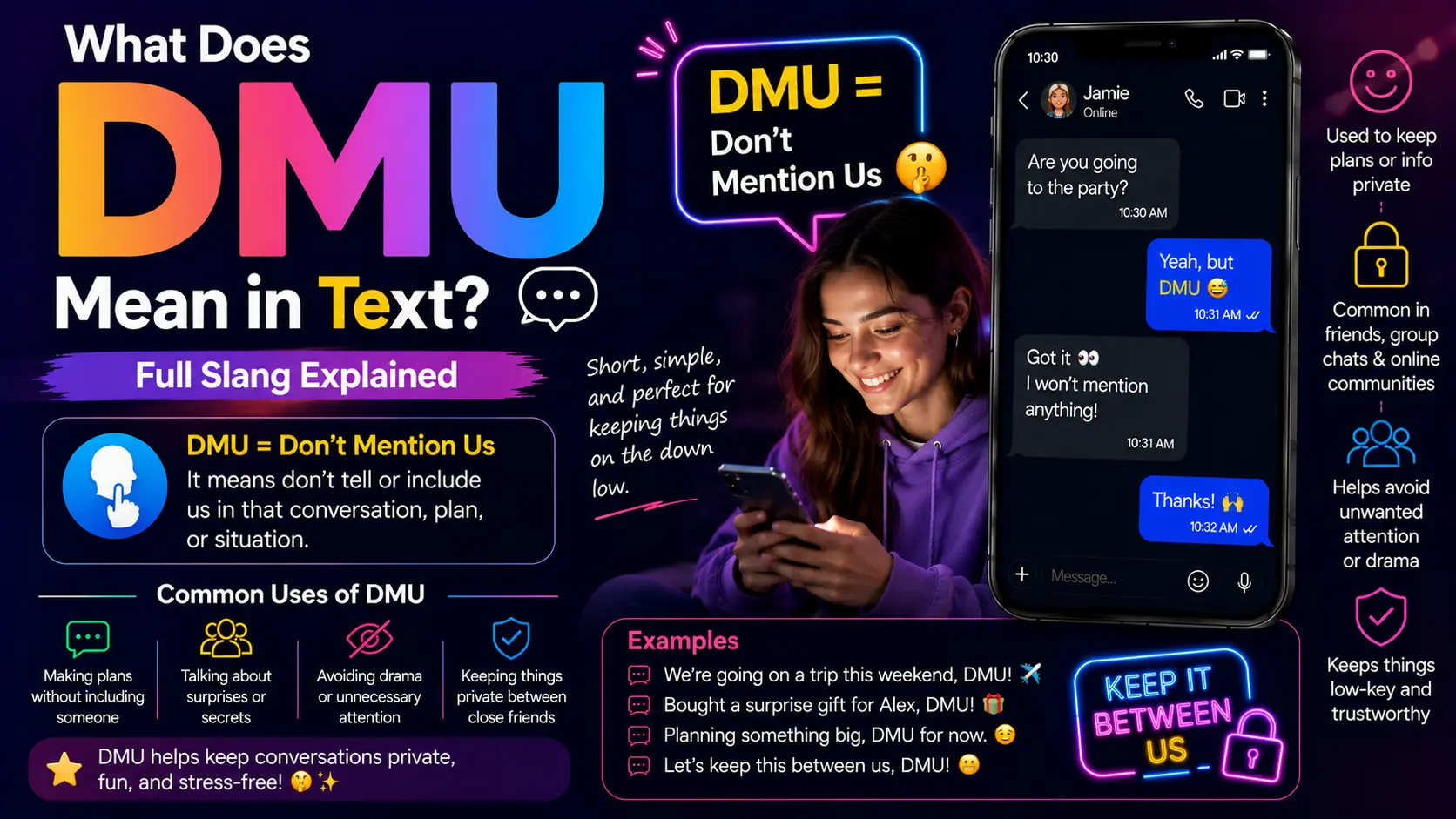 What Does DMU Mean in Text