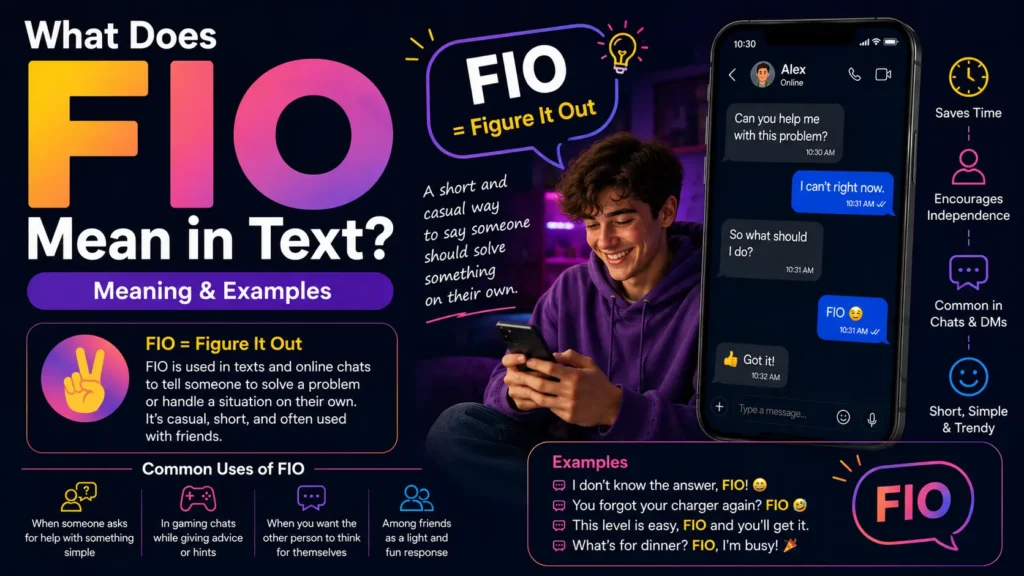 What Does FIO Mean in Text