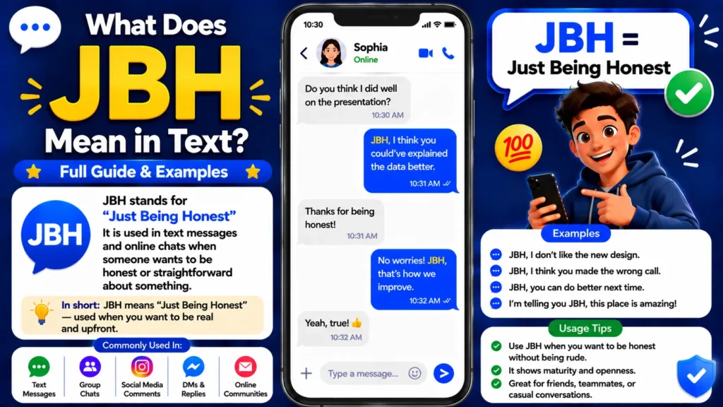What Does JBH Mean in Text