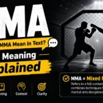 What Does MMA Mean in Text