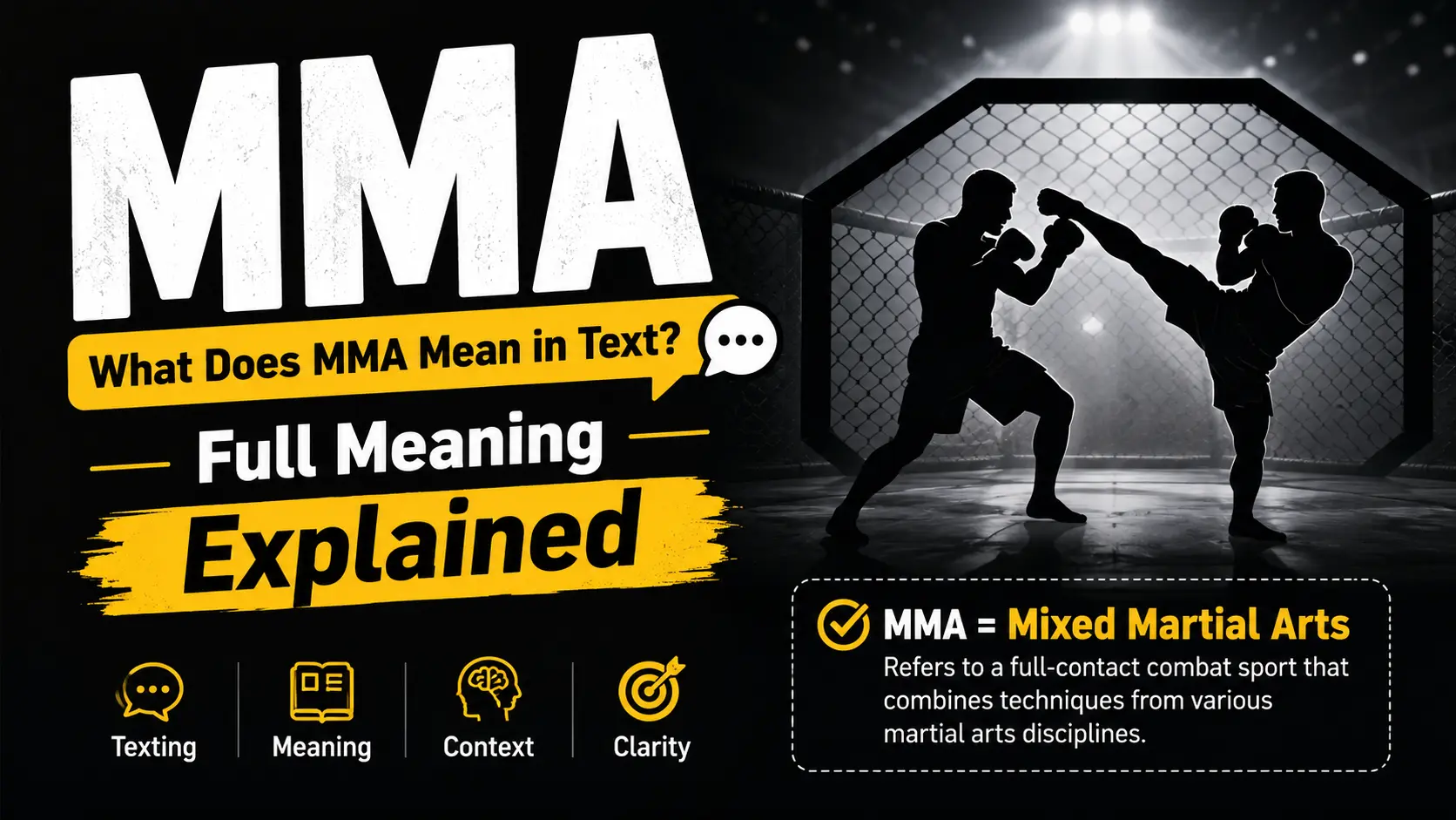 What Does MMA Mean in Text