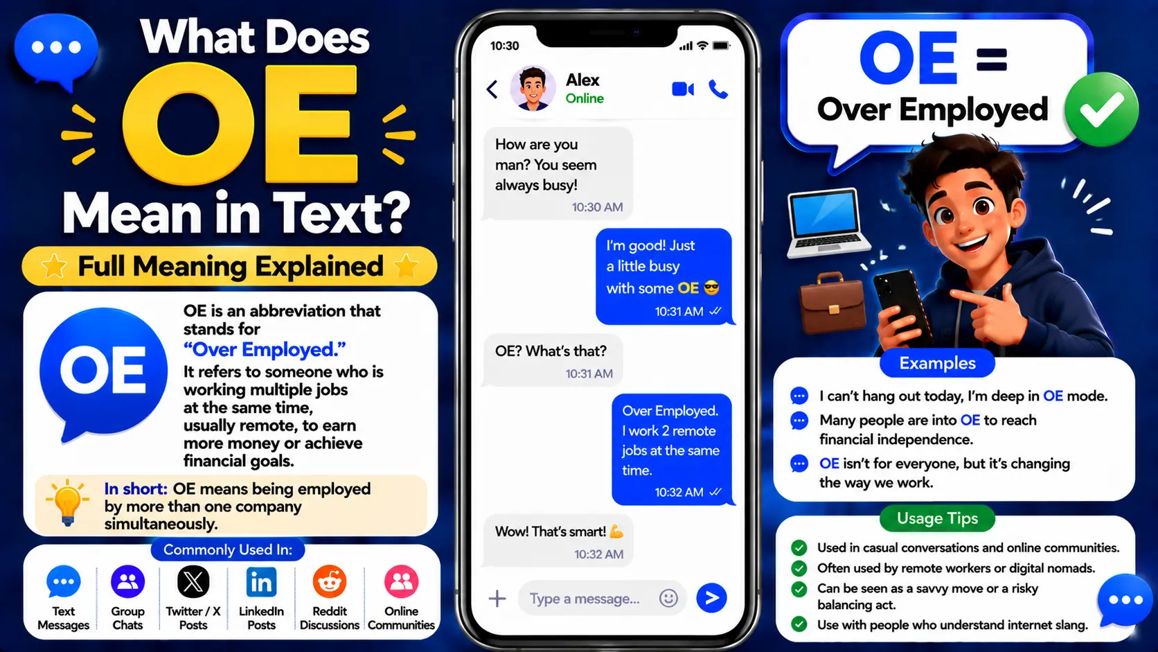 What Does OE Mean in Text