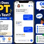 What Does OPT Mean in Text