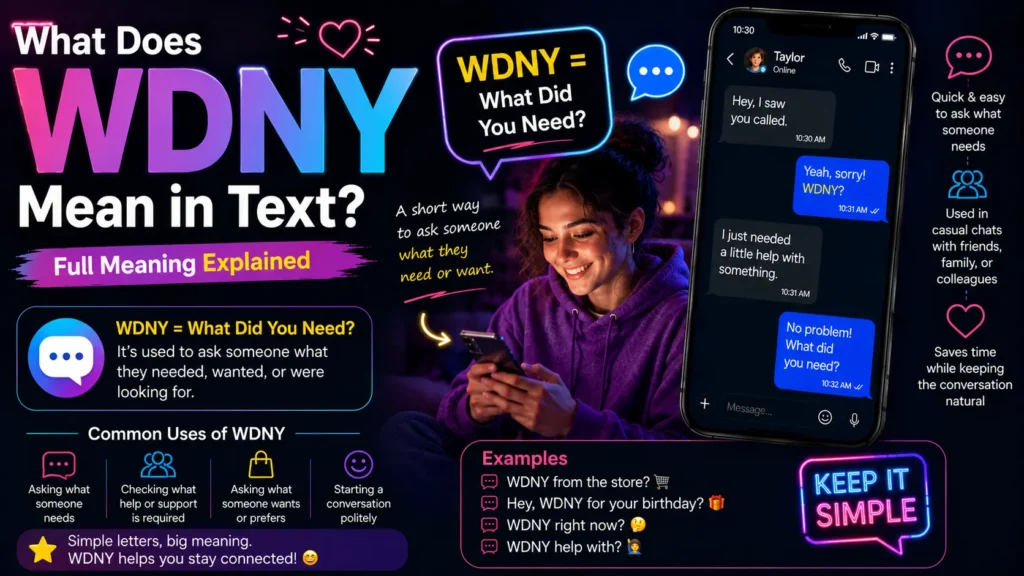 What Does WDNY Mean in Text