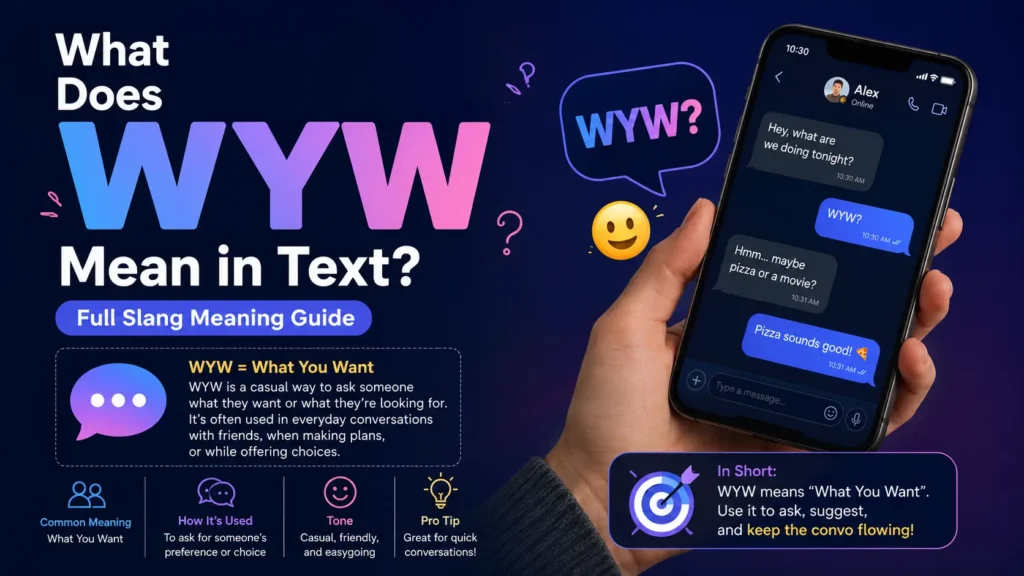 What WYW Mean in Text