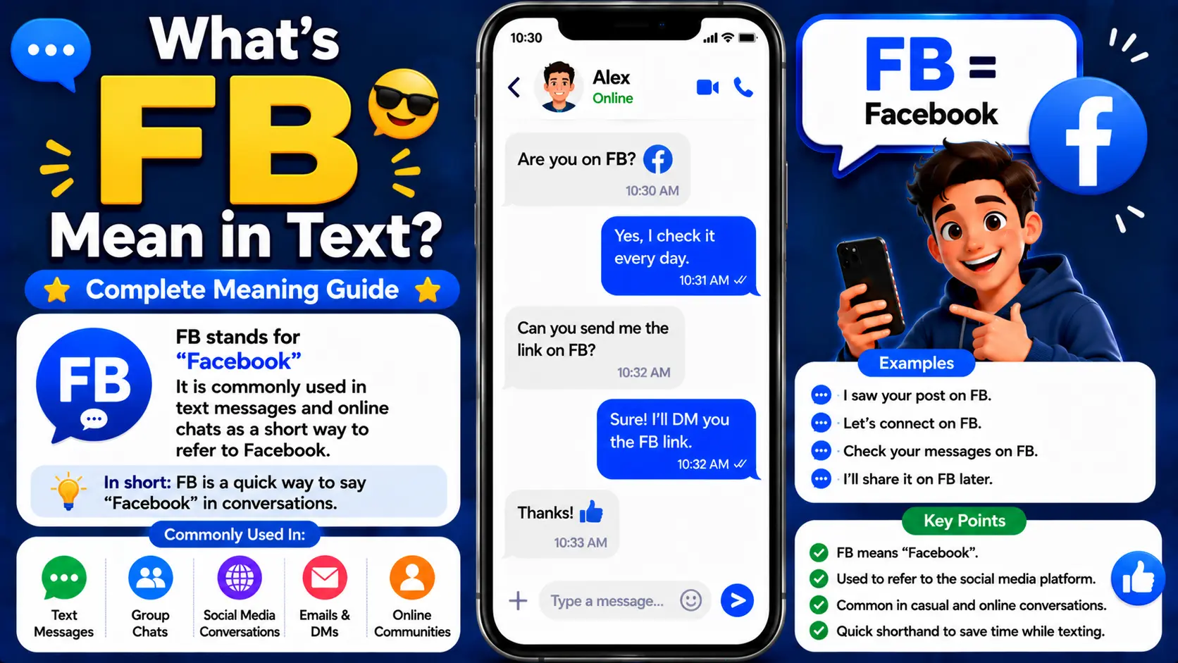 What's FB Mean in Text