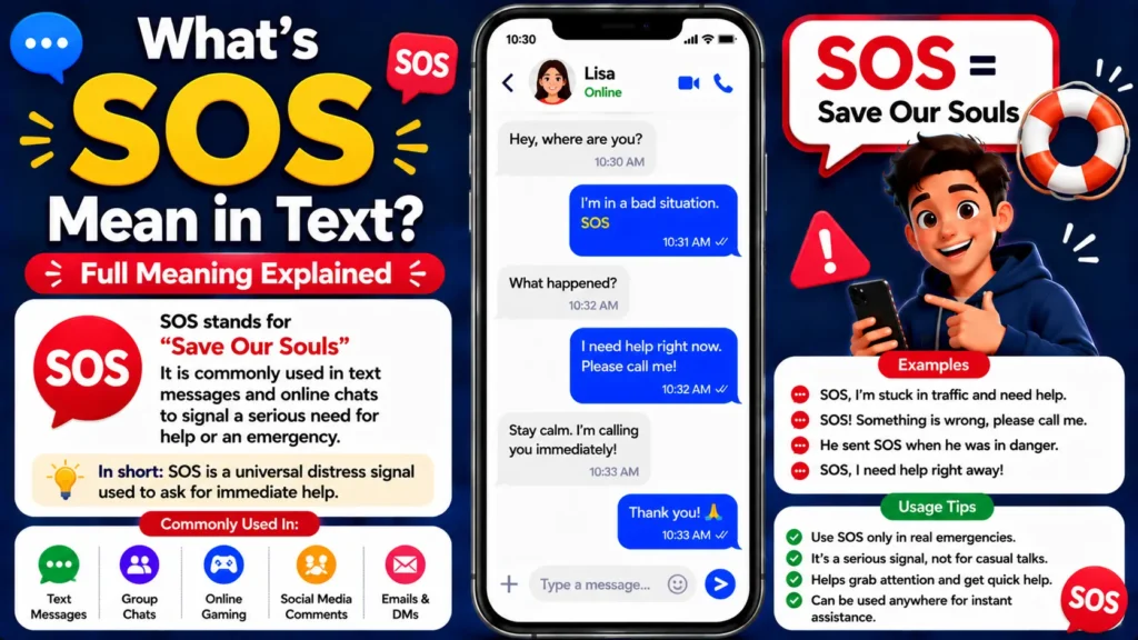 What’s SOS Mean in Text