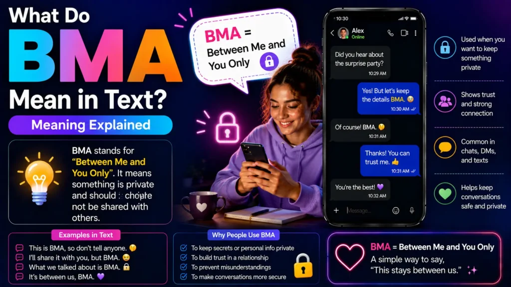 What Do BMA Mean in Text