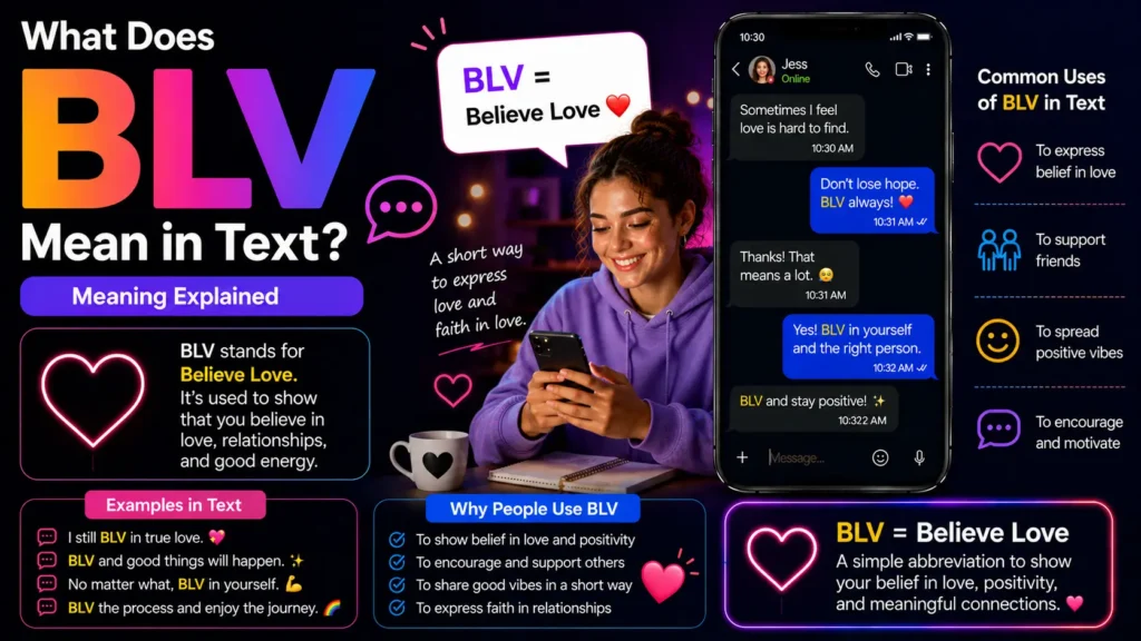 What Does BLV Mean in Text