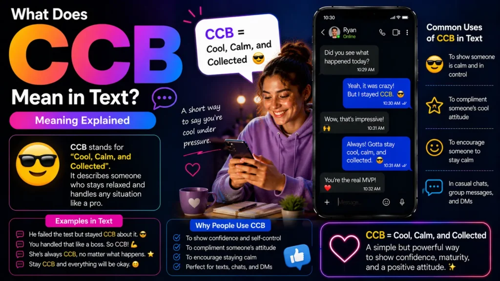 What Does CCB Mean in Text