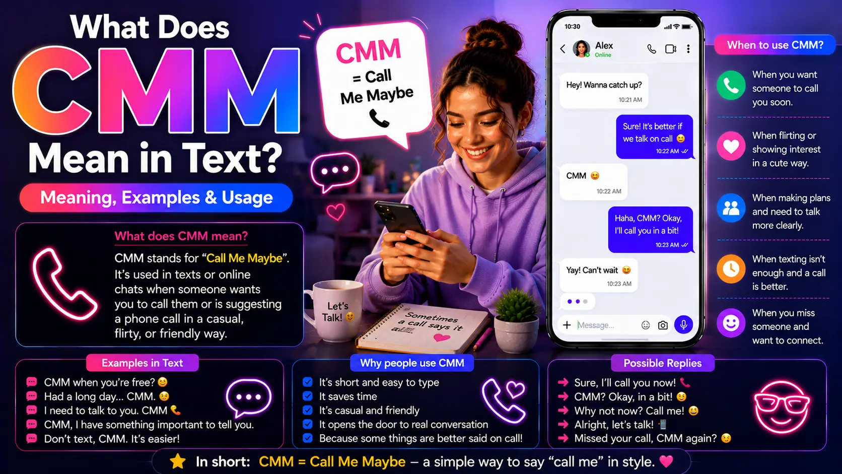 What Does CMM Mean in Text
