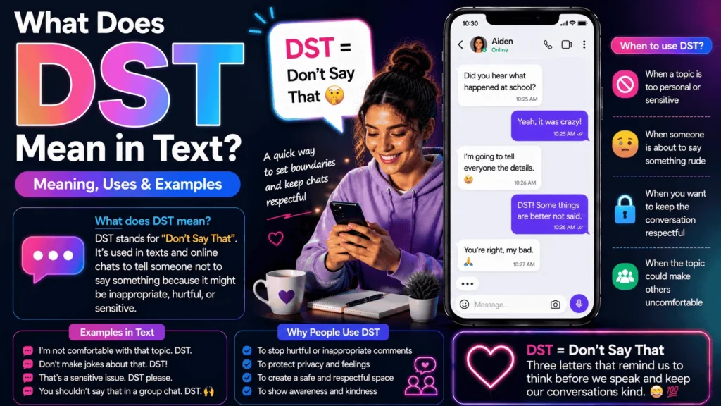 What Does DST Mean in Text (1)