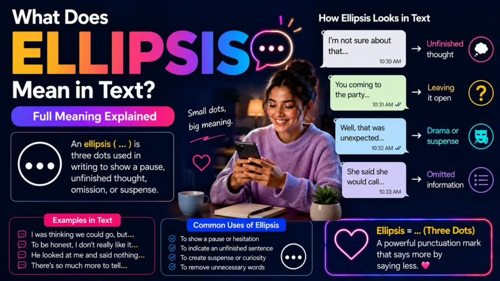What Does Ellipsis Mean in Text