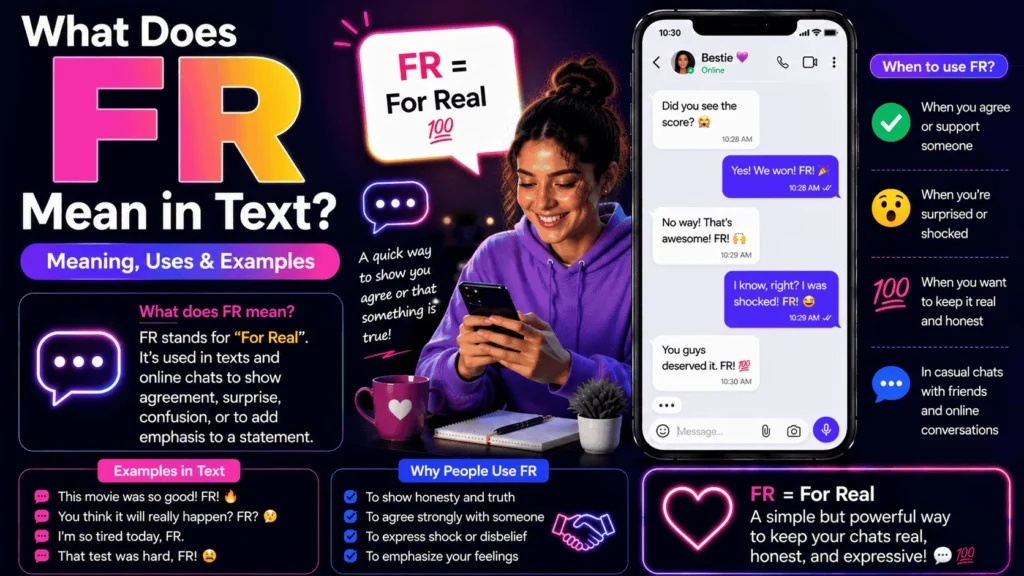 What Does FR Mean in Text
