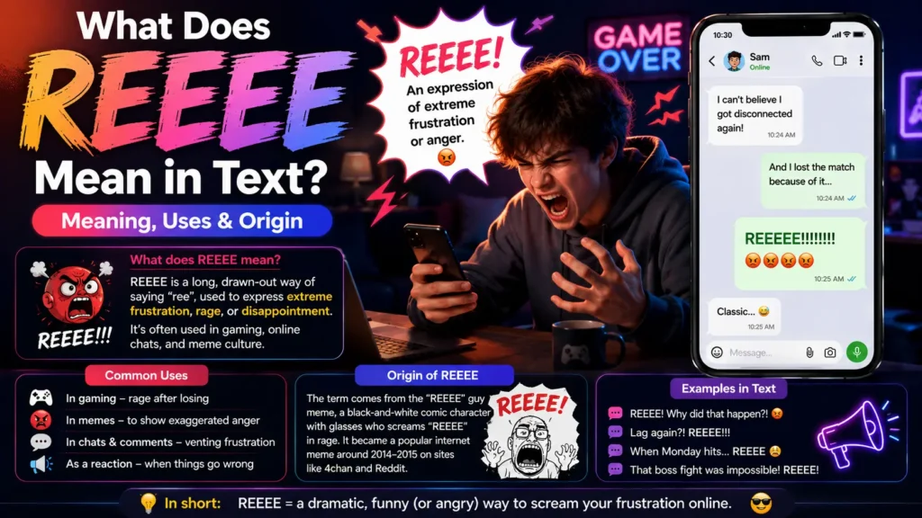What Does REEEE Mean in Text