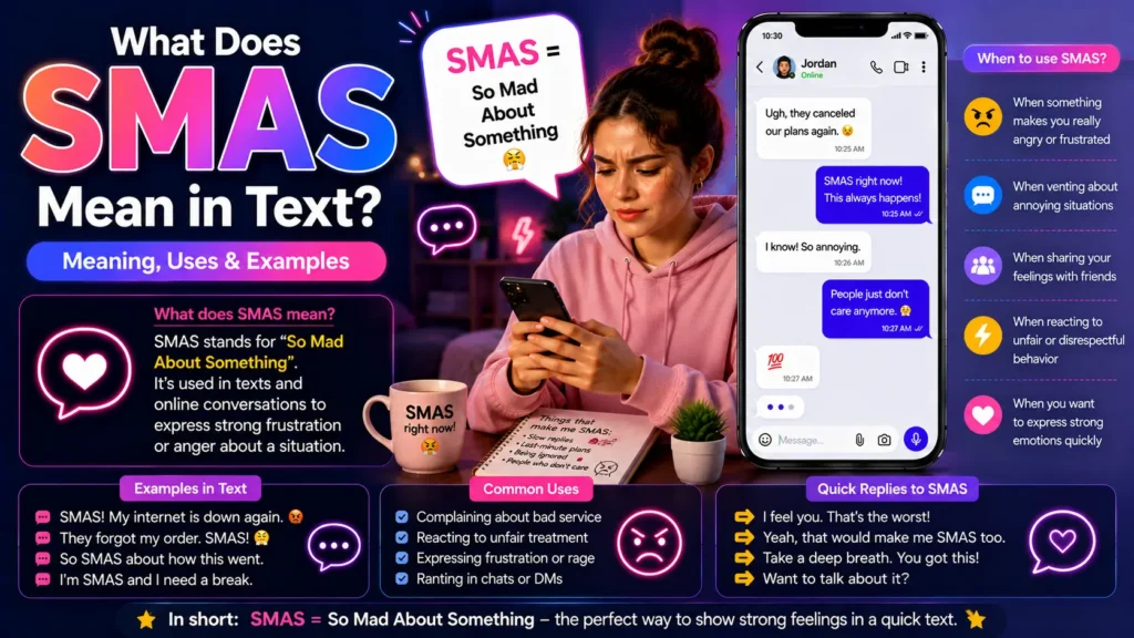 What Does SMAS Mean in Text