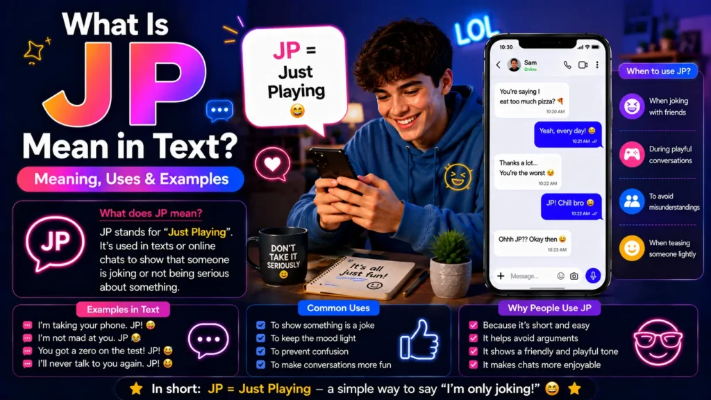 What Is JP Mean in Text